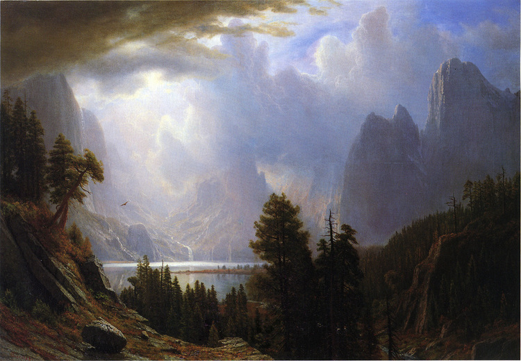 Albert Bierstadt Oil Painting Landscape 1869 - Click Image to Close